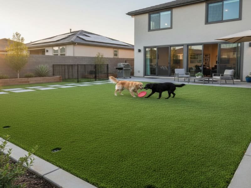 Comparison of high traffic vs decorative turf installation needs